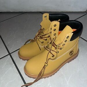 Timberland Kids Yellow and Black Boots